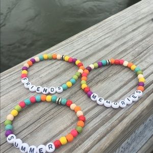 Summer camp bracelets